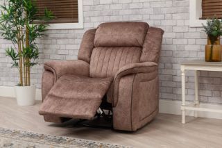 Gresham Fabric Recliner 1 Seater - Sand