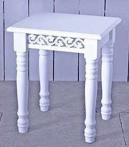 Belgravia Dressing Table Stool - White