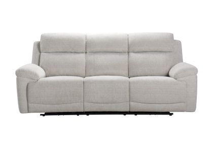 Benson Fabric Manual Recliner 3+2 Sofa - Cream