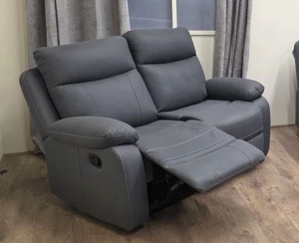 Bristol 2 Seater Recliner Sofa - Grey