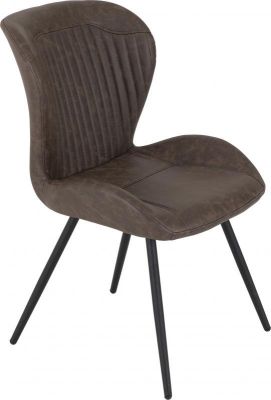 Quebec Leather Dining Chair - Brown (Sold in 4s)