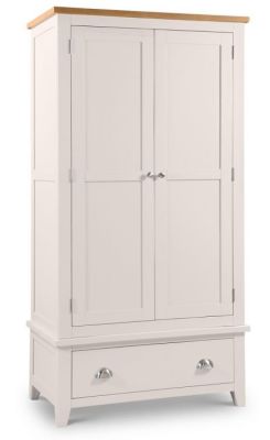 Richmond 2 Door 1 Drawer Wardrobe - Elephant Grey