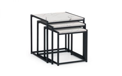 Tribeca Nest of Tables - White Marble