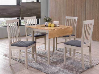 Altona Square Drop Leaf Dining Set - 4 Chairs