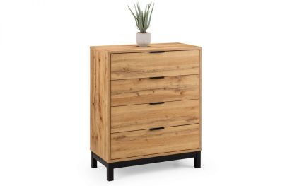 Bali 4 Drawer Chest - Oak