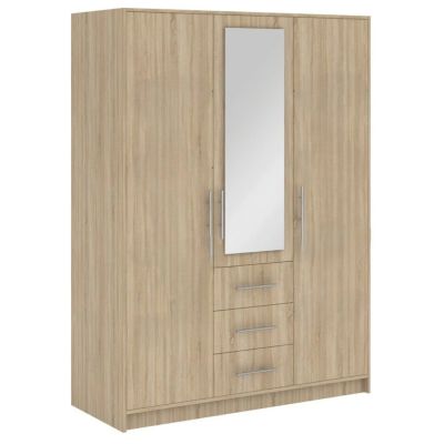 Bali 3 Door Robe Standard 1.5m - Somona Oak