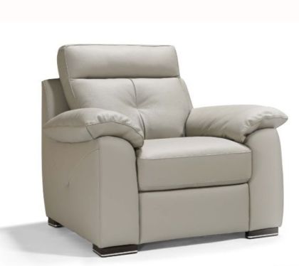 Bari Leather Chair - Moon