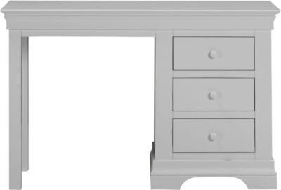 Bordeaux 3 Drawer Dressing Table - Pebble Grey