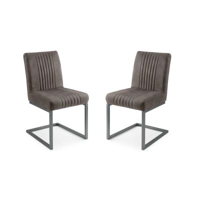 Brooklyn Dining Chair (Set of 2) - Charcoal Grey