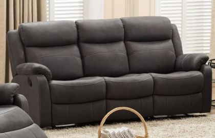 Bruno Fabric Recliner Suite 3+2+1 - Slate