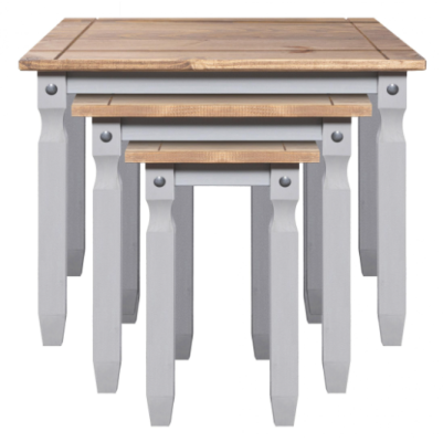 Corona Nest Of Tables - Grey