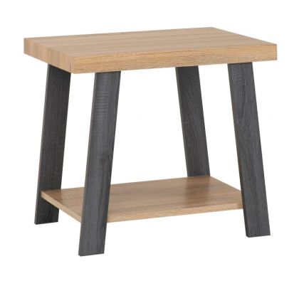 Eddie Side Table - Grey/Sonoma Effect