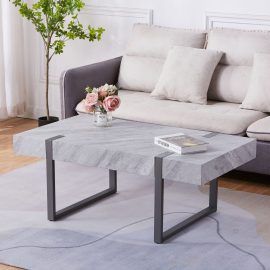 Hampton Coffee Table - Grey Metal Leg