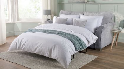 Kelly Collection 3 Seater Sofa Bed Full Back - Cadiz Ice