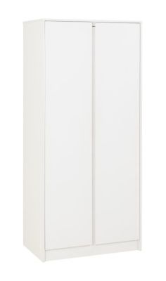 Malvern 2 Door Wardrobe 0.8m - White