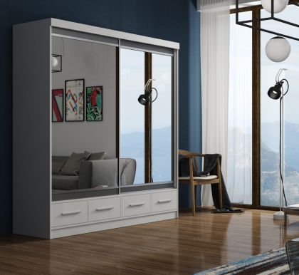 Margot Sliding Wardrobe 2m - White