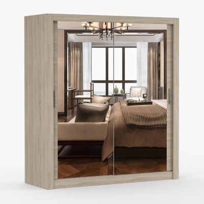 Milano Sliding 1.8m Wardrobe - Sonoma Oak