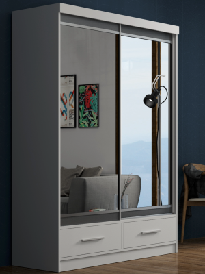 Margot Sliding Wardrobe 1.5m - White
