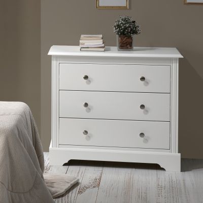 STRATFORD 3 DRAWER CHEST - WHITE