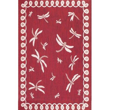 Terrace Dragonfly Rug 150 x230 - Bordeaux