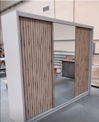 London 2.50m Sliding Wardrobe - Cashmere