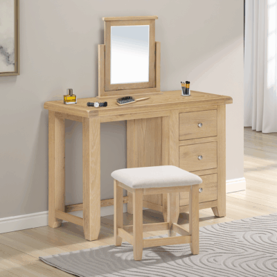 Windsor 3 Drawer Dressing Table - Natural Oak