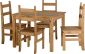 Corona Budget Dining Set - Distressed Waxed Pine