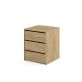 Fionn 3 Drawer Bedside - Oak Shetland