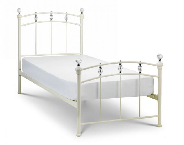 Metal cot single on sale
