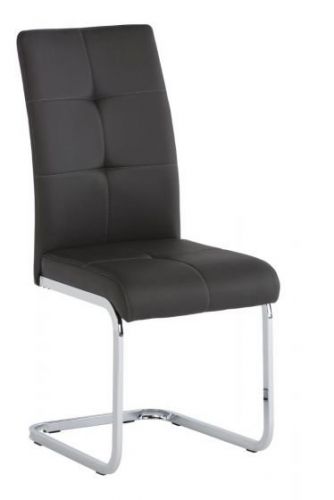 Grey pu top dining chairs