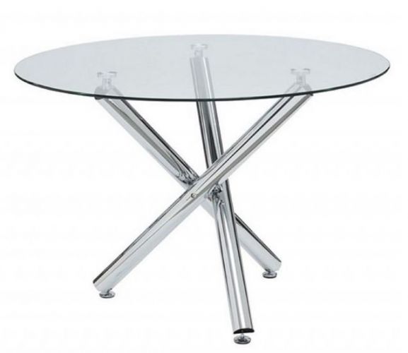Round dining shop table with glass