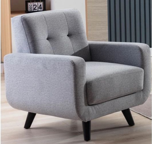 Light grey fabric chair cheap